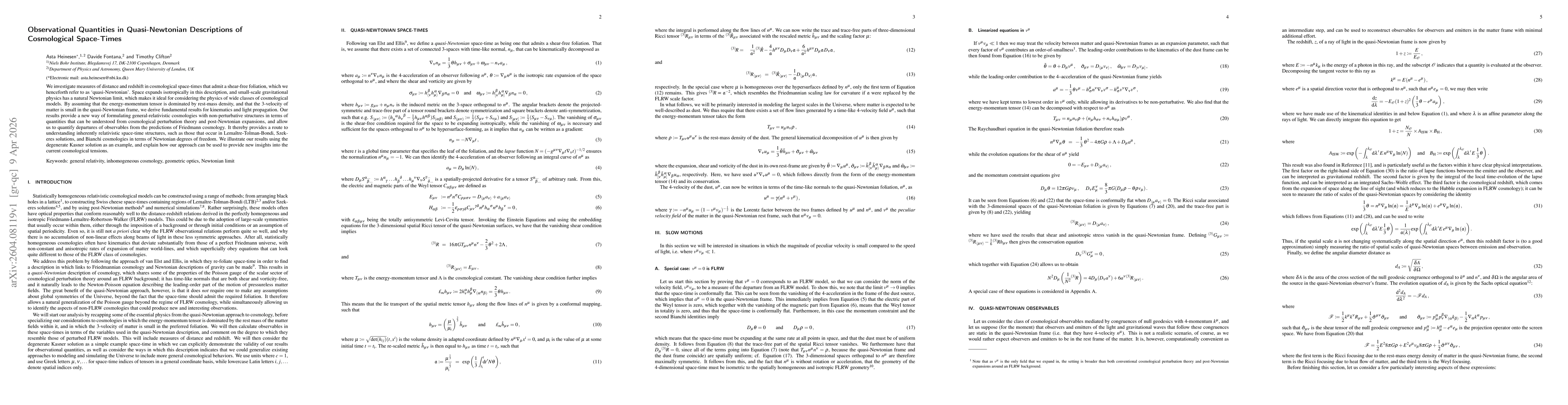 Thumbnail for Observational Quantities in Quasi-Newtonian Descriptions of Cosmological Space-Times