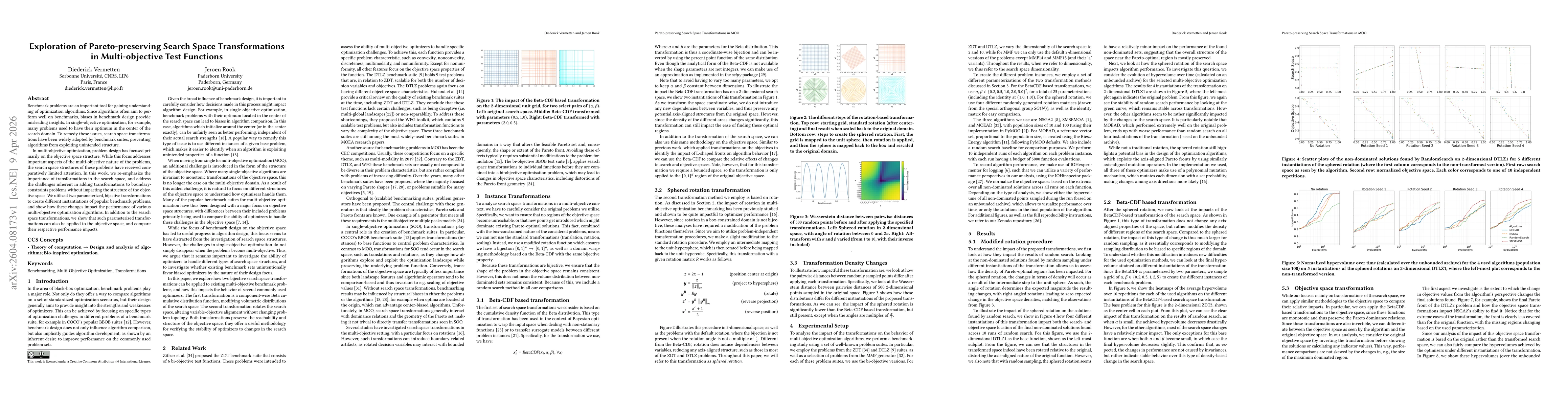 Thumbnail for Exploration of Pareto-preserving Search Space Transformations in Multi-objective Test Functions