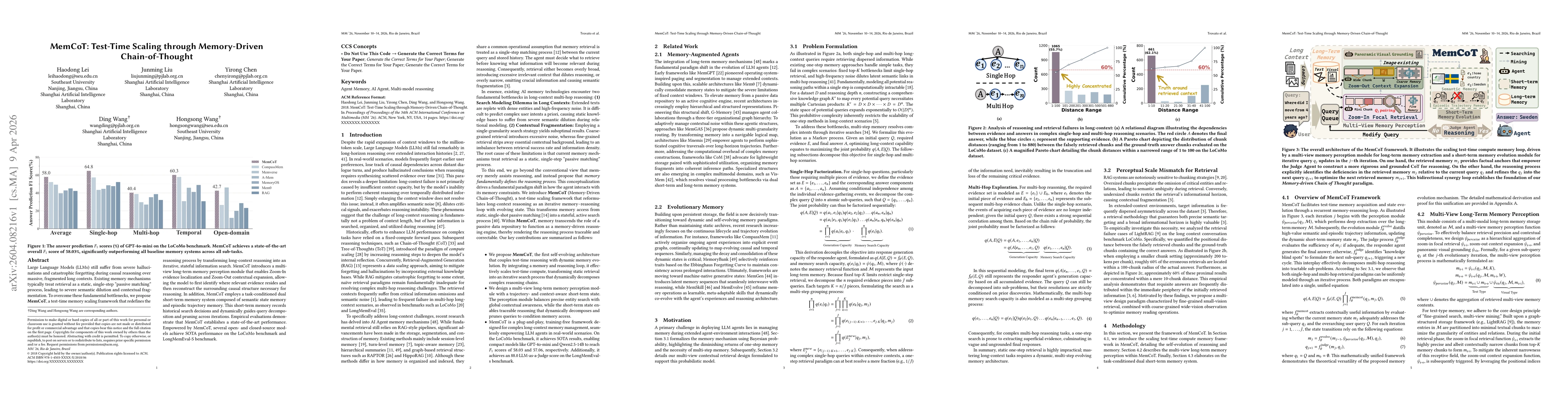 Thumbnail for MemCoT: Test-Time Scaling through Memory-Driven Chain-of-Thought