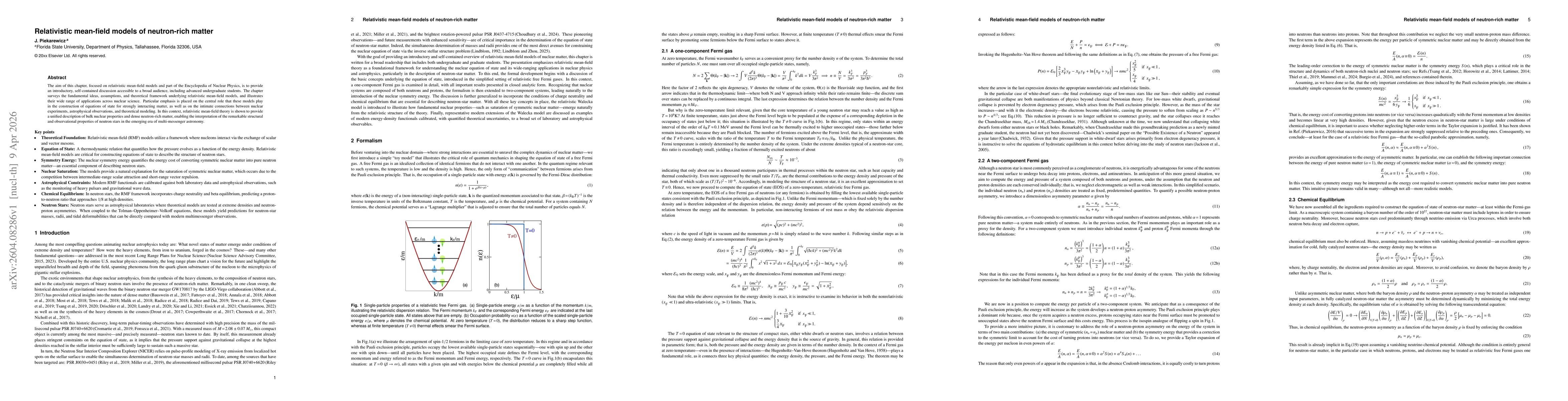 Thumbnail for Relativistic mean-field models of neutron-rich matter