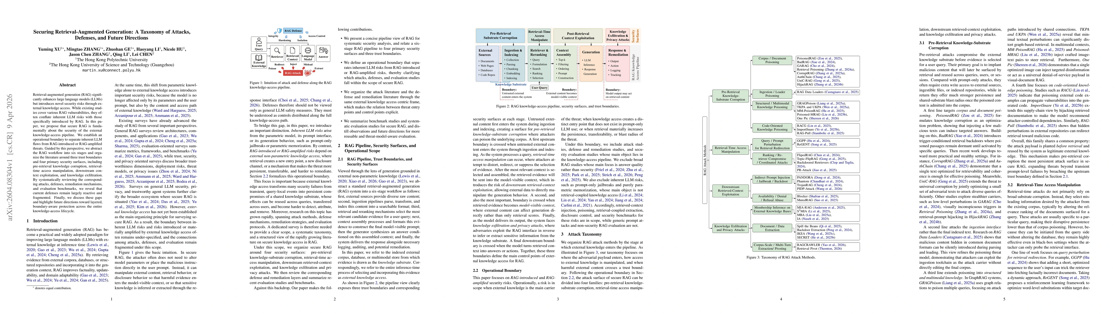 Thumbnail for Securing Retrieval-Augmented Generation: A Taxonomy of Attacks, Defenses, and Future Directions