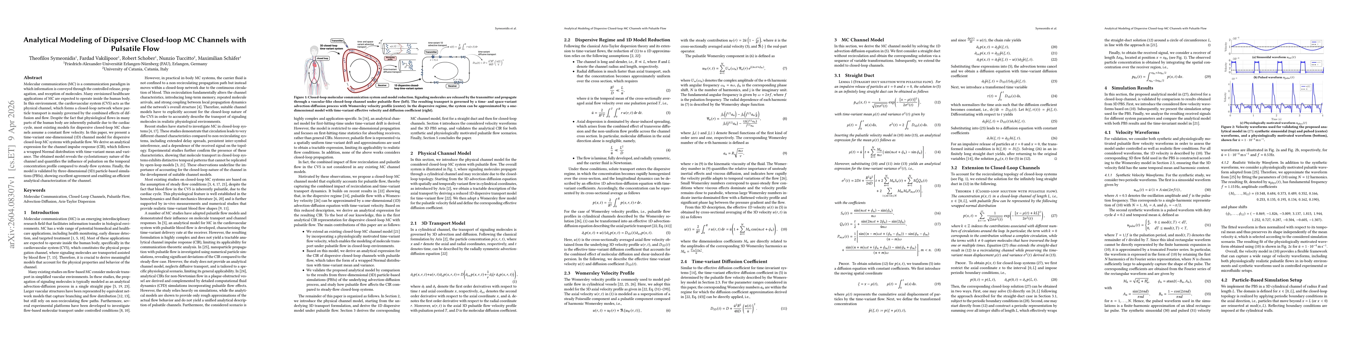 Thumbnail for Analytical Modeling of Dispersive Closed-loop MC Channels with Pulsatile Flow