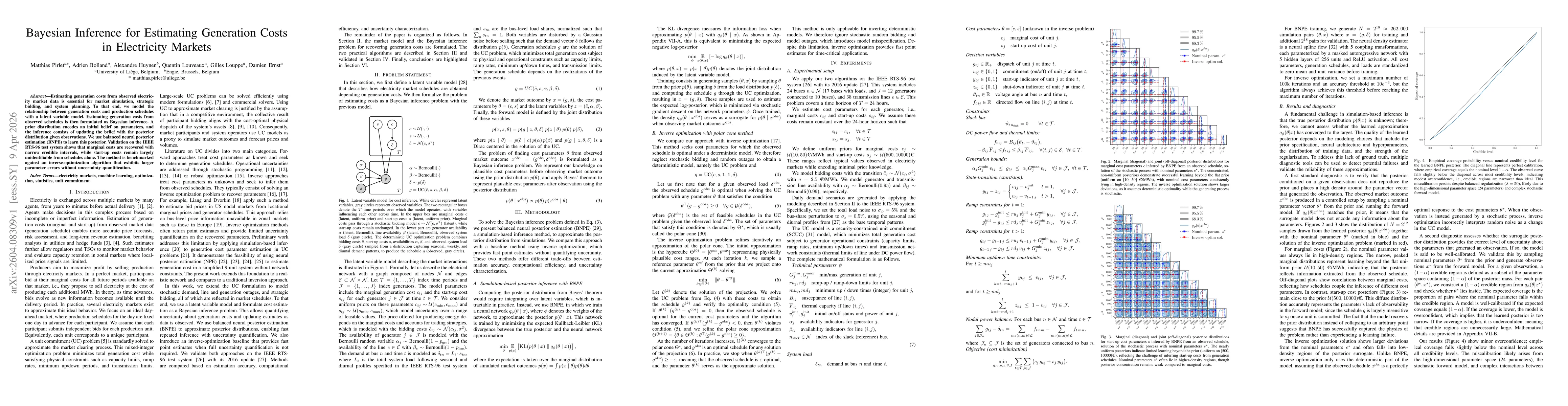 Thumbnail for Bayesian Inference for Estimating Generation Costs in Electricity Markets