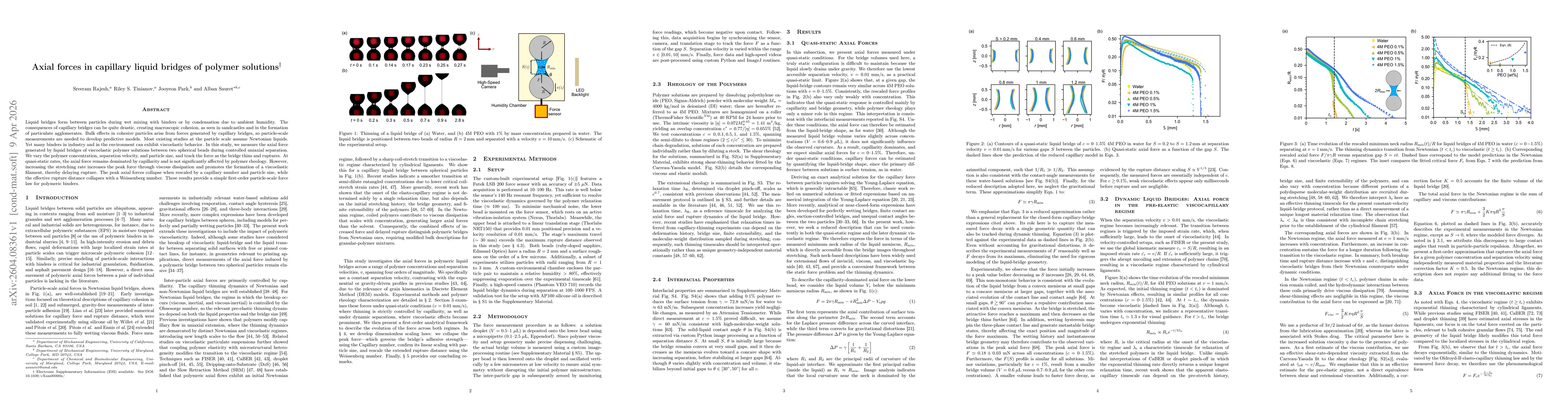 Thumbnail for Axial forces in capillary liquid bridges of polymer solutions