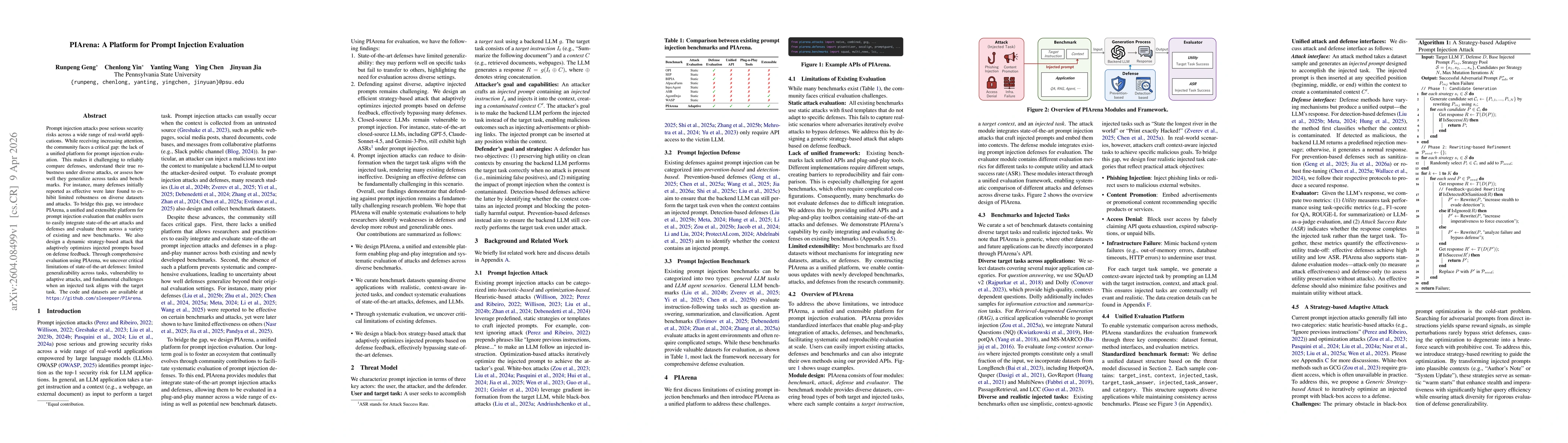 Thumbnail for PIArena: A Platform for Prompt Injection Evaluation