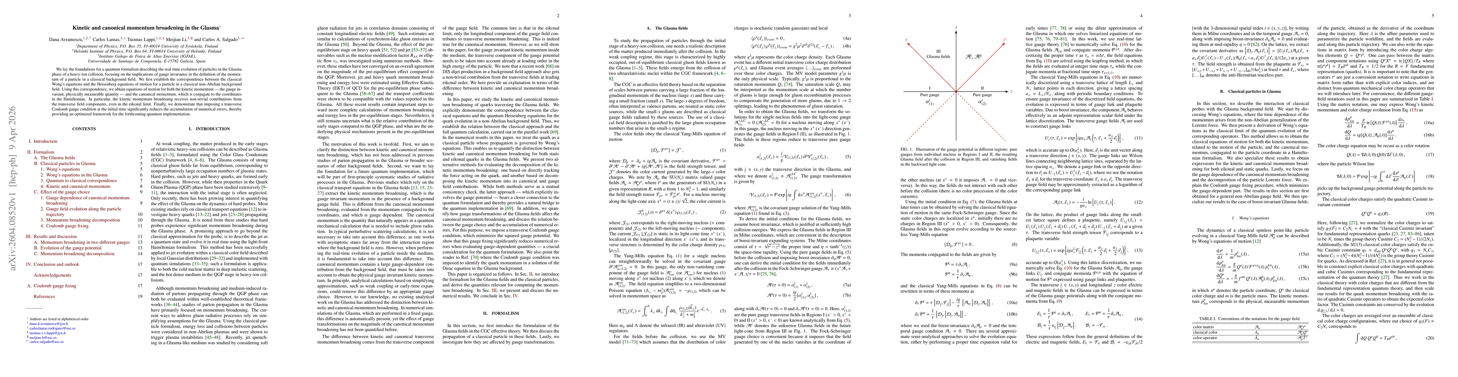 Thumbnail for Kinetic and canonical momentum broadening in the Glasma