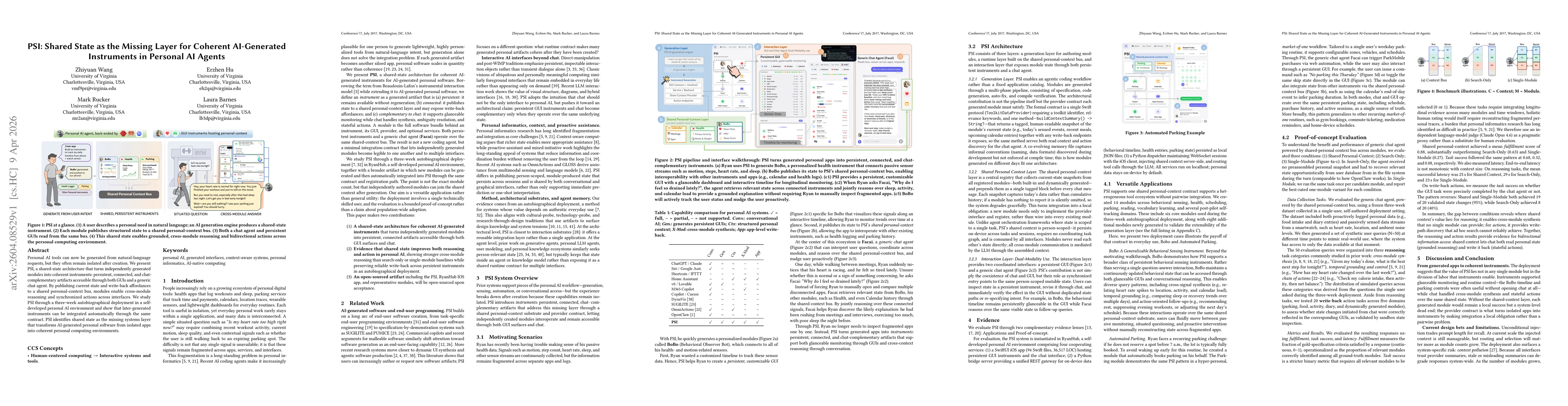 Thumbnail for PSI: Shared State as the Missing Layer for Coherent AI-Generated Instruments in Personal AI Agents