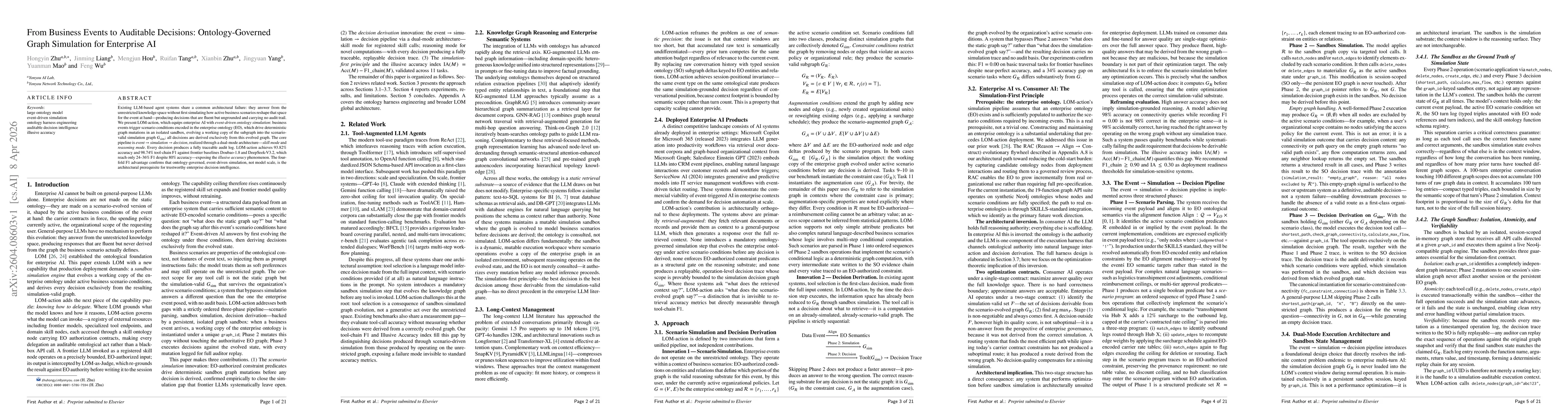 Thumbnail for From Business Events to Auditable Decisions: Ontology-Governed Graph Simulation for Enterprise AI