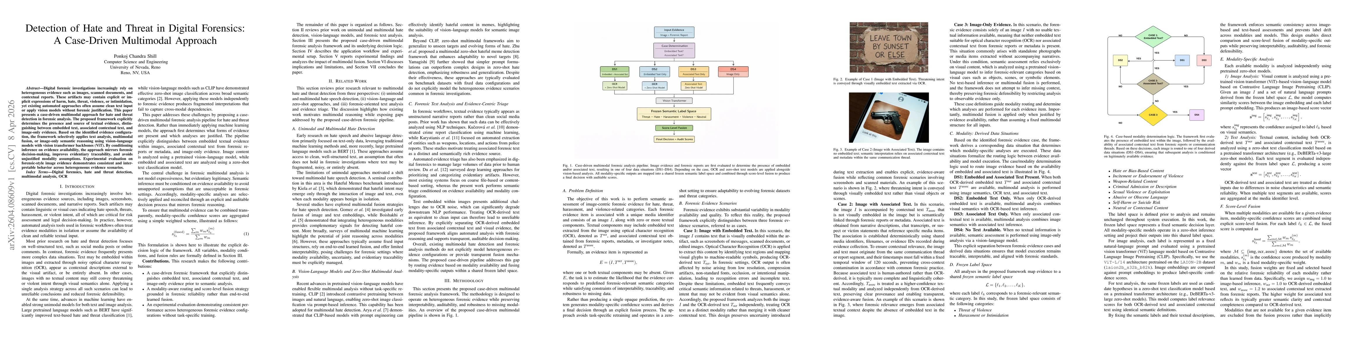 Thumbnail for Detection of Hate and Threat in Digital Forensics: A Case-Driven Multimodal Approach