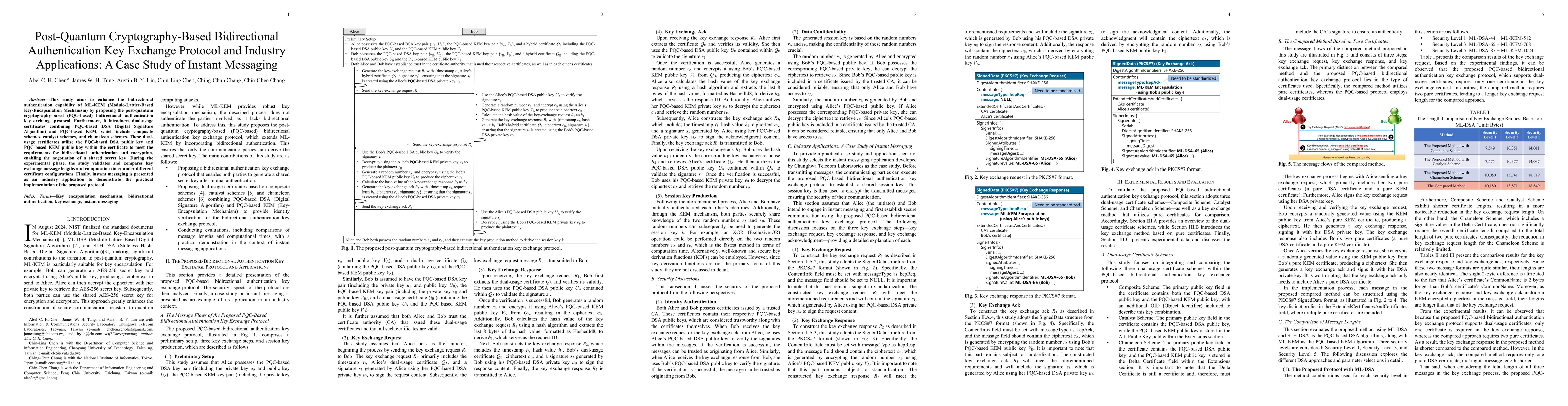 Thumbnail for Post-Quantum Cryptography-Based Bidirectional Authentication Key Exchange Protocol and Industry Applications: A Case Study of Instant Messaging