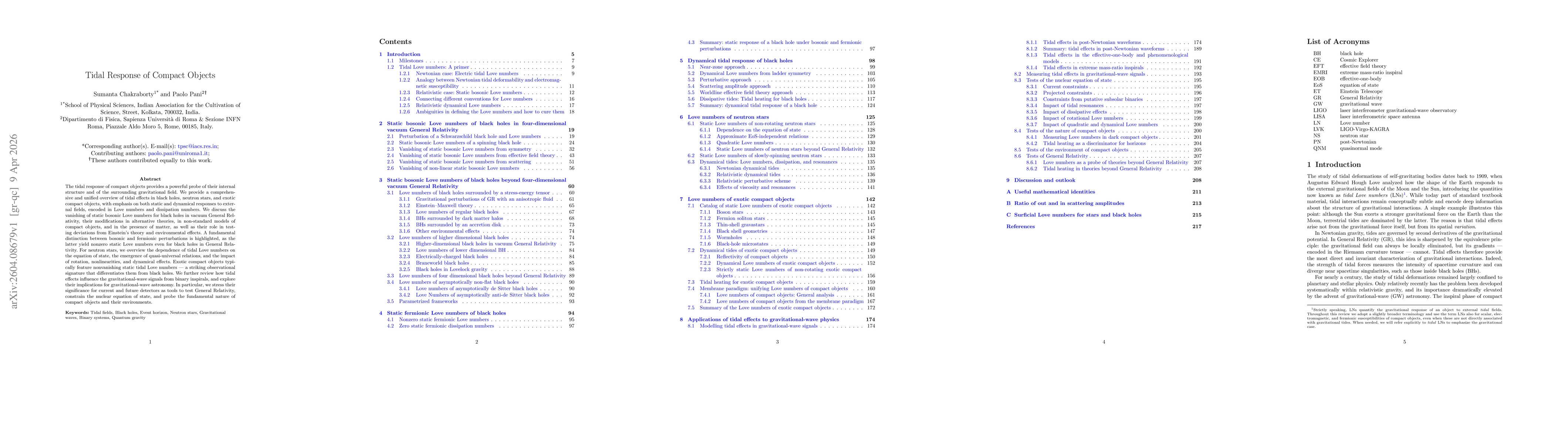 Thumbnail for Tidal Response of Compact Objects