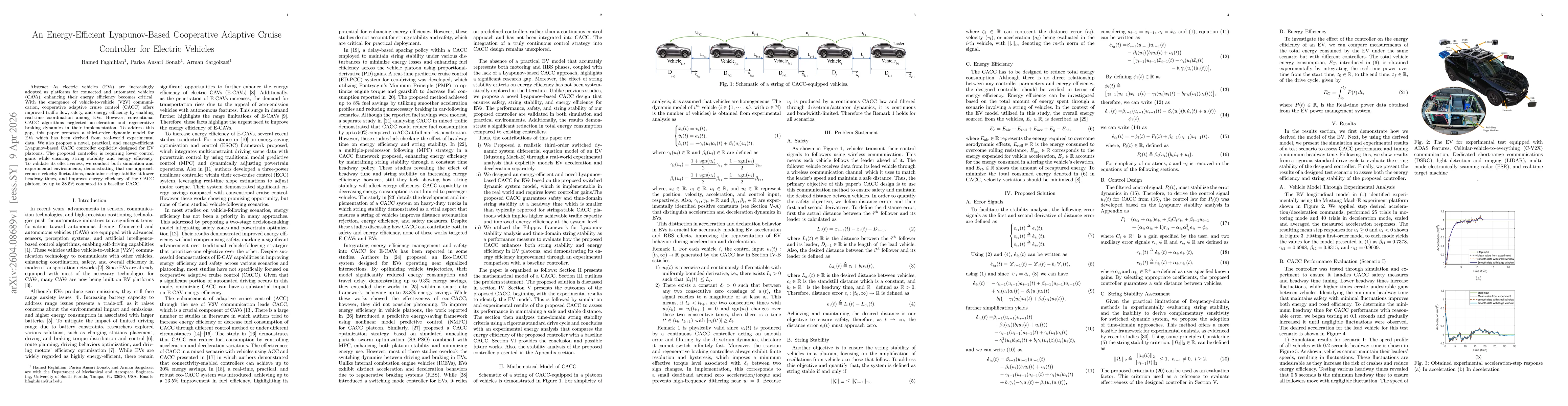 Thumbnail for An Energy-Efficient Lyapunov-Based Cooperative Adaptive Cruise Controller for Electric Vehicles