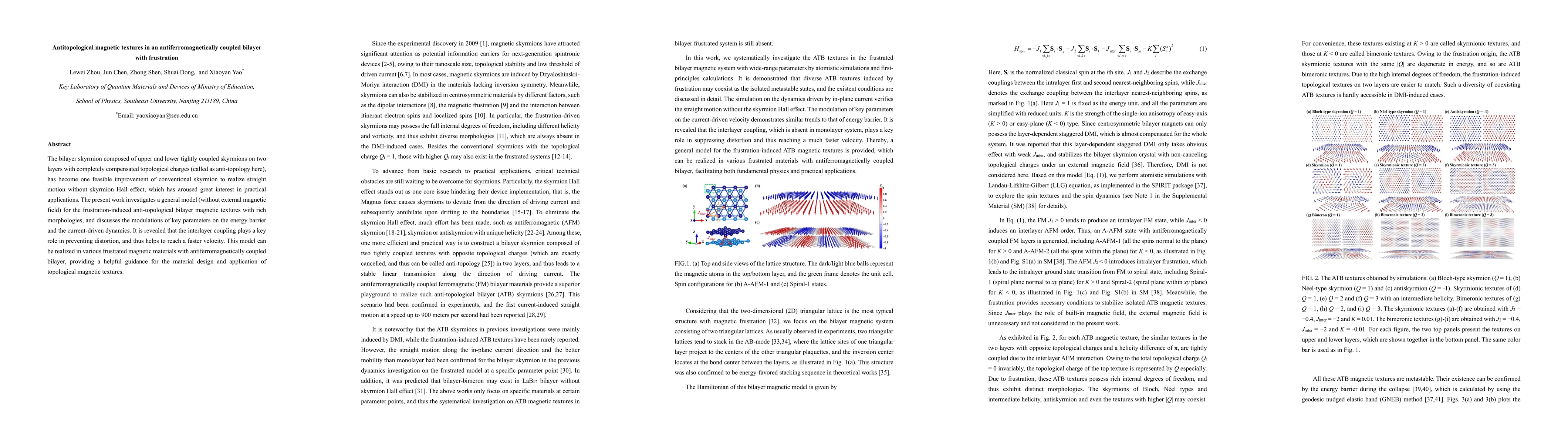 Thumbnail for Antitopological magnetic textures in an antiferromagnetically coupled bilayer with frustration