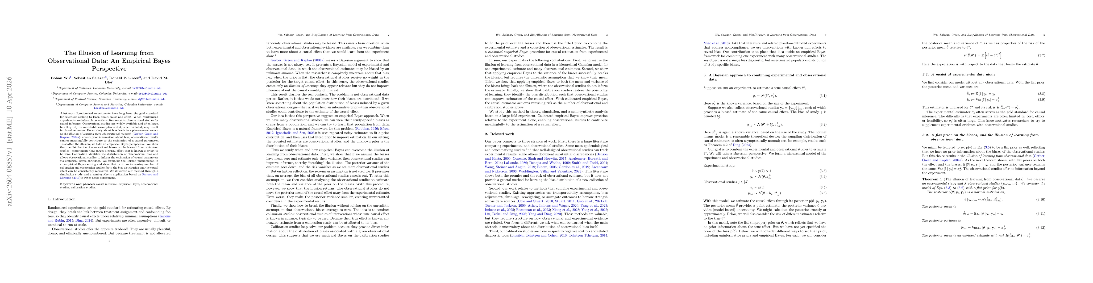 Thumbnail for The Illusion of Learning from Observational Data: An Empirical Bayes Perspective