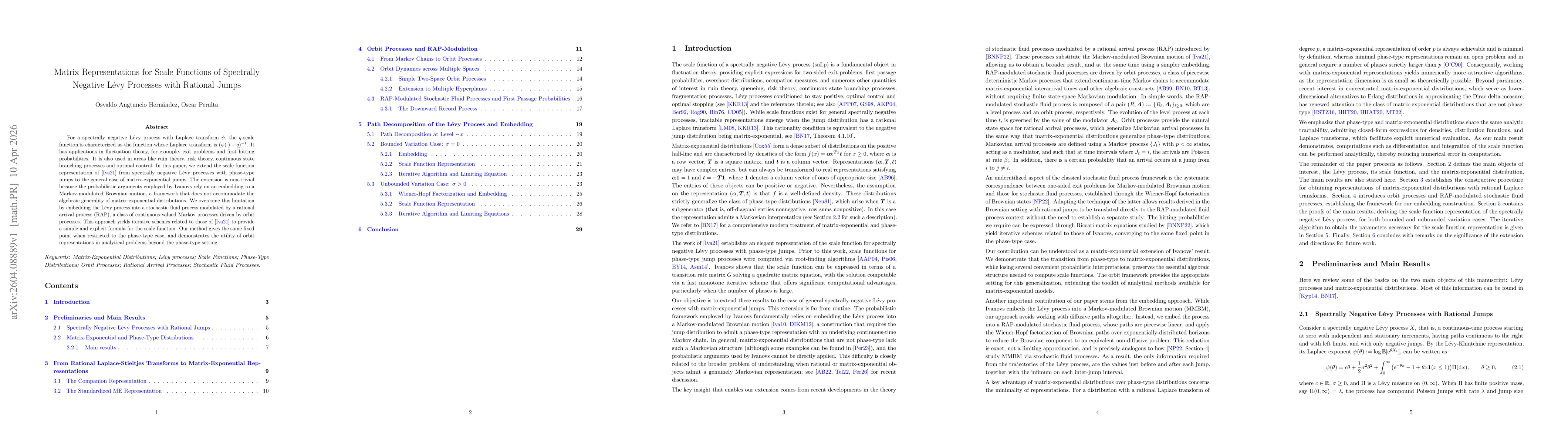 Thumbnail for Matrix Representations for Scale Functions of Spectrally Negative Lévy Processes with Rational Jumps