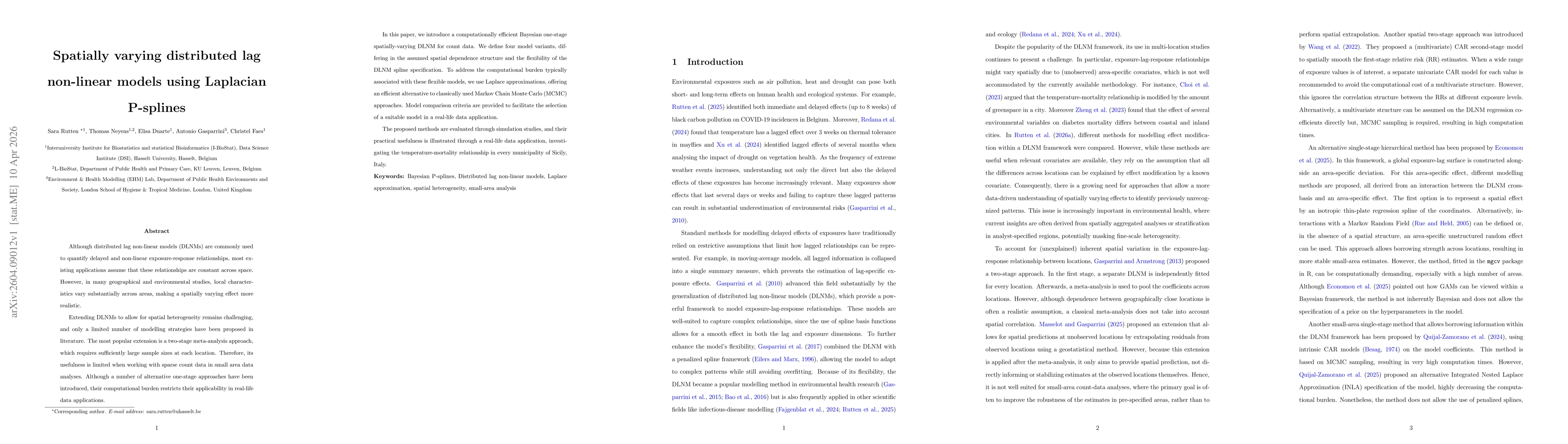 Thumbnail for Spatially varying distributed lag non-linear models using Laplacian P-splines
