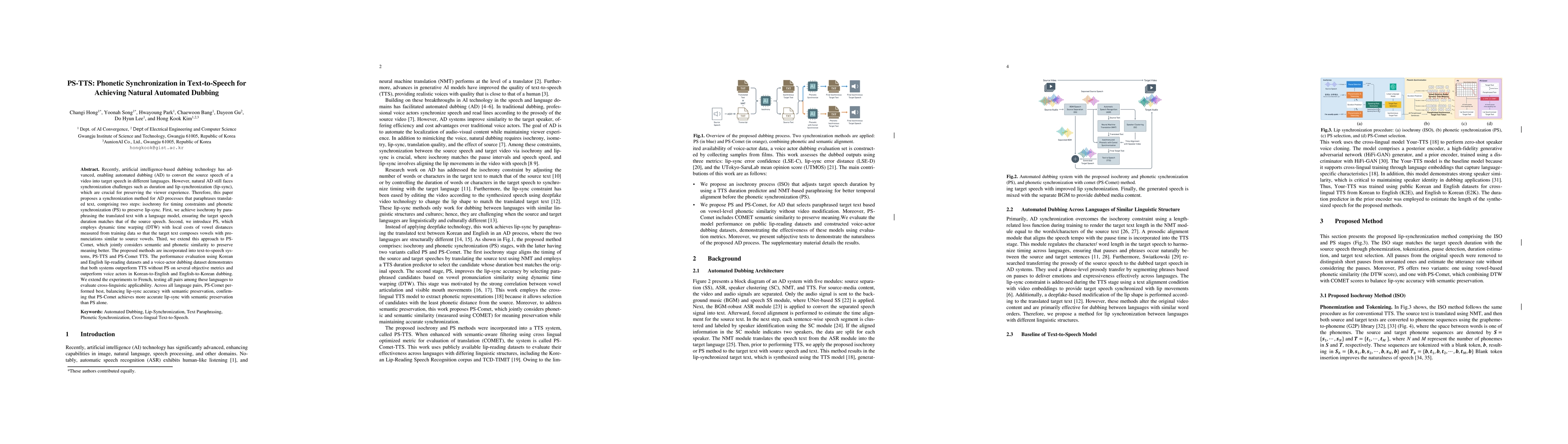 Thumbnail for PS-TTS: Phonetic Synchronization in Text-to-Speech for Achieving Natural Automated Dubbing