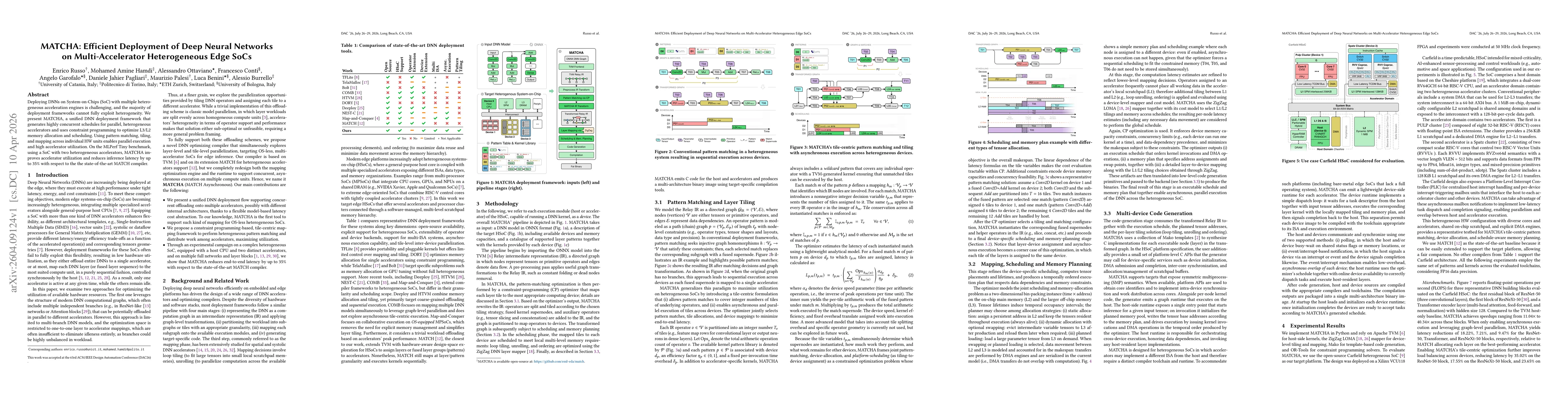 Thumbnail for MATCHA: Efficient Deployment of Deep Neural Networks on Multi-Accelerator Heterogeneous Edge SoCs