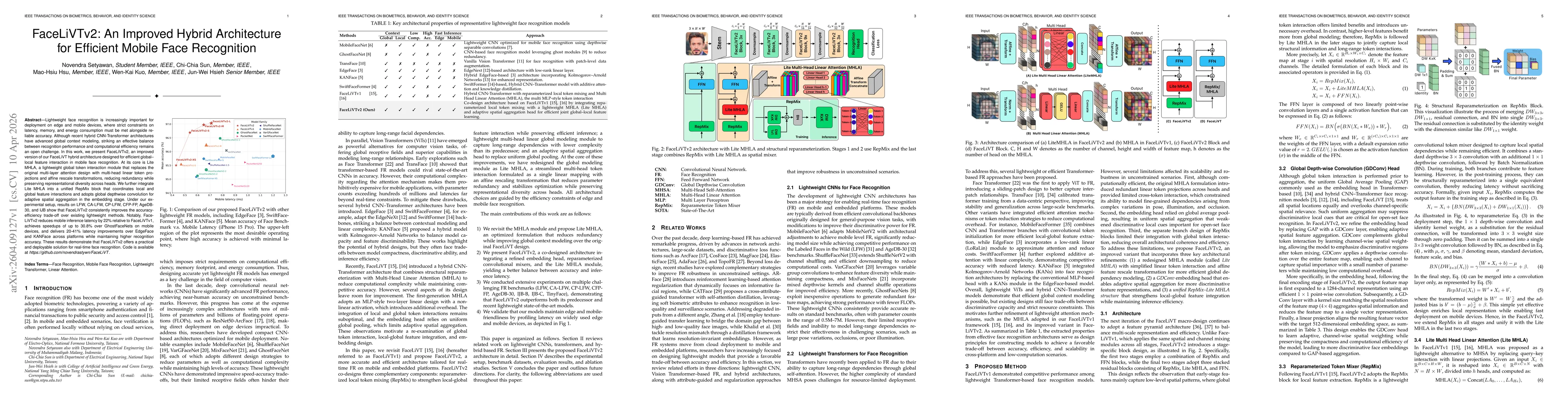 Thumbnail for FaceLiVTv2: An Improved Hybrid Architecture for Efficient Mobile Face Recognition