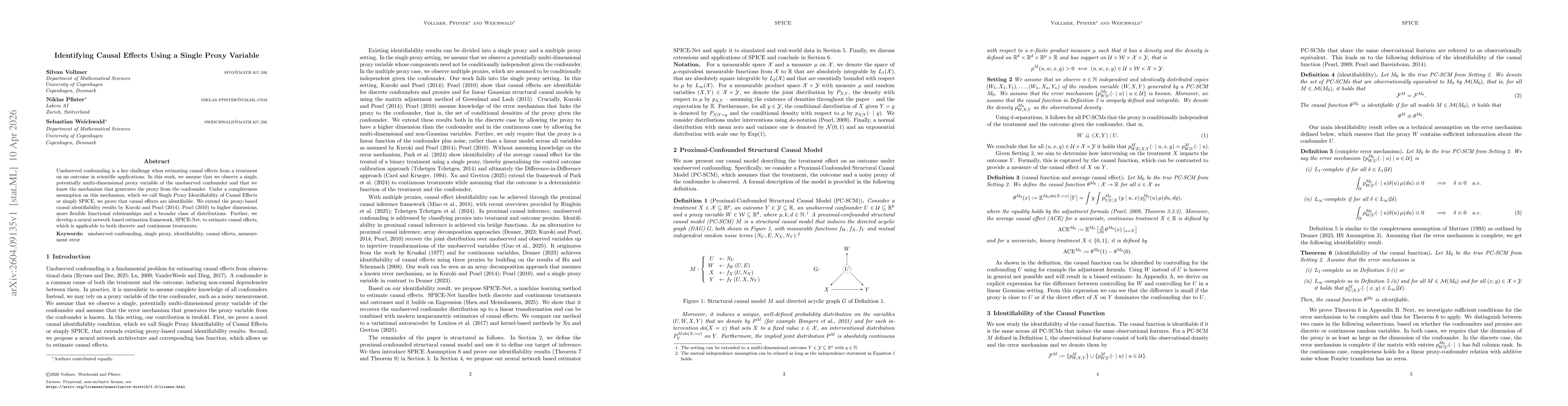 Thumbnail for Identifying Causal Effects Using a Single Proxy Variable