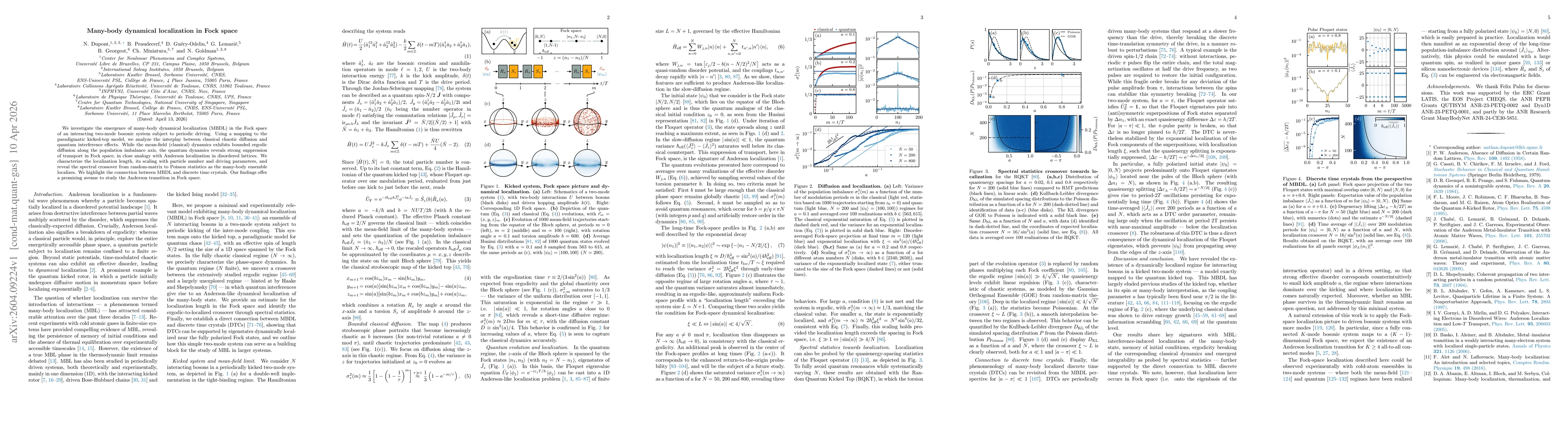 Thumbnail for Many-body dynamical localization in Fock space