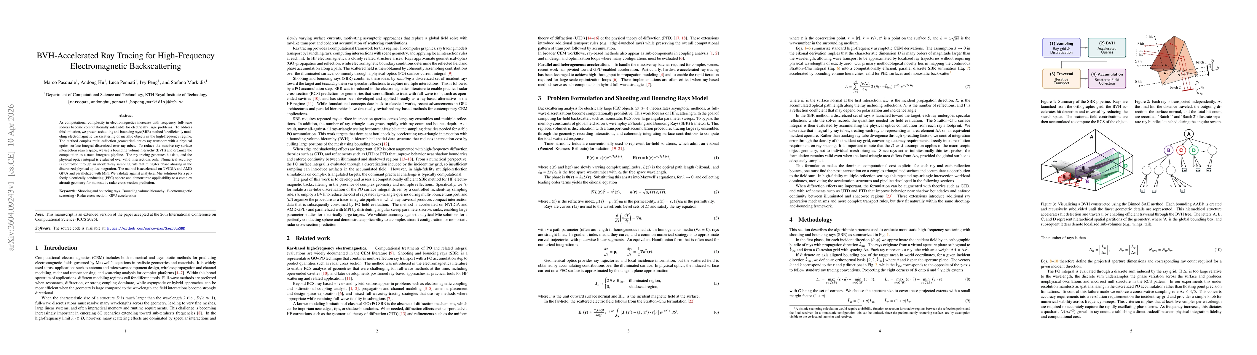 Thumbnail for BVH-Accelerated Ray Tracing for High-Frequency Electromagnetic Backscattering