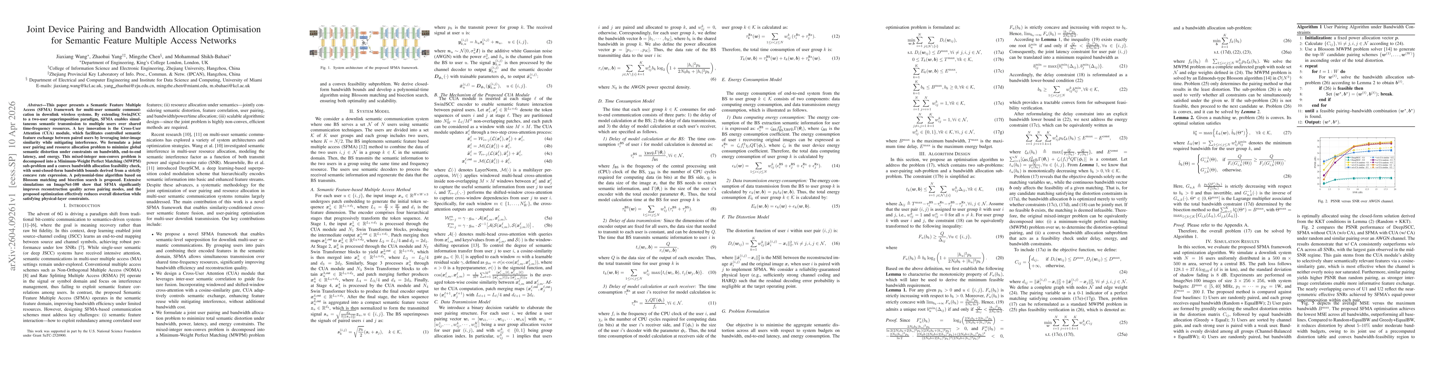 Thumbnail for Joint Device Pairing and Bandwidth Allocation Optimisation for Semantic Feature Multiple Access Networks