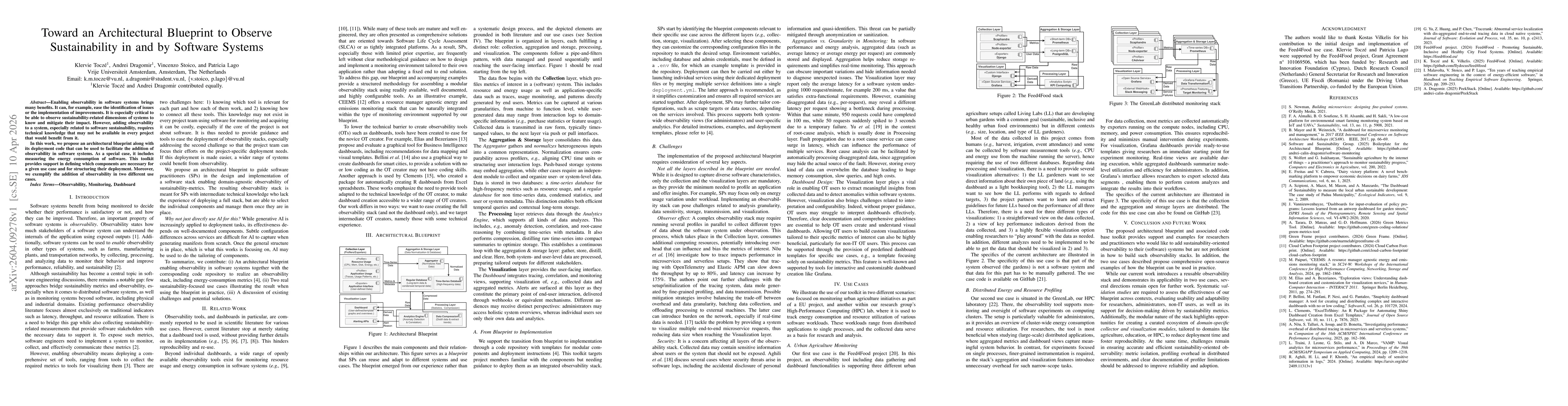 Thumbnail for Toward an Architectural Blueprint to Observe Sustainability in and by Software Systems