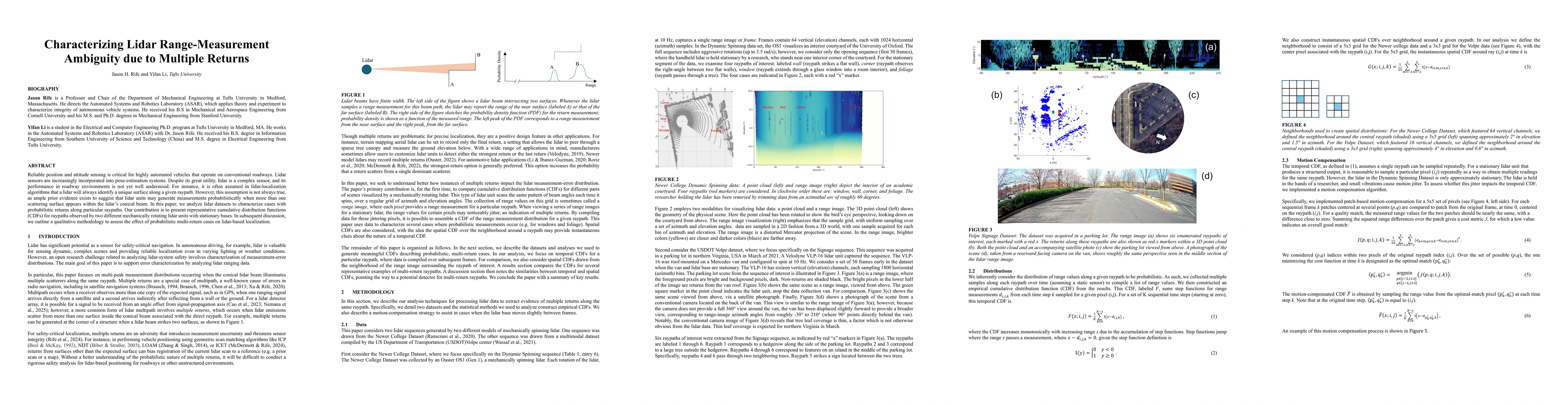 Thumbnail for Characterizing Lidar Range-Measurement Ambiguity due to Multiple Returns