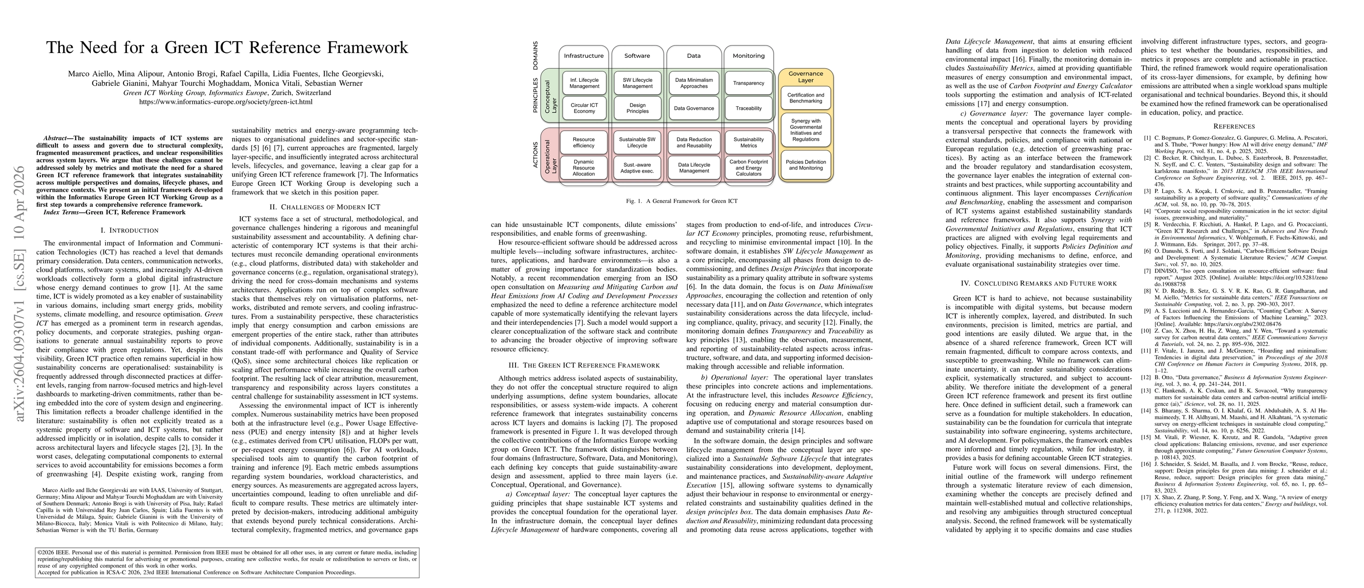 Thumbnail for The Need for a Green ICT Reference Framework