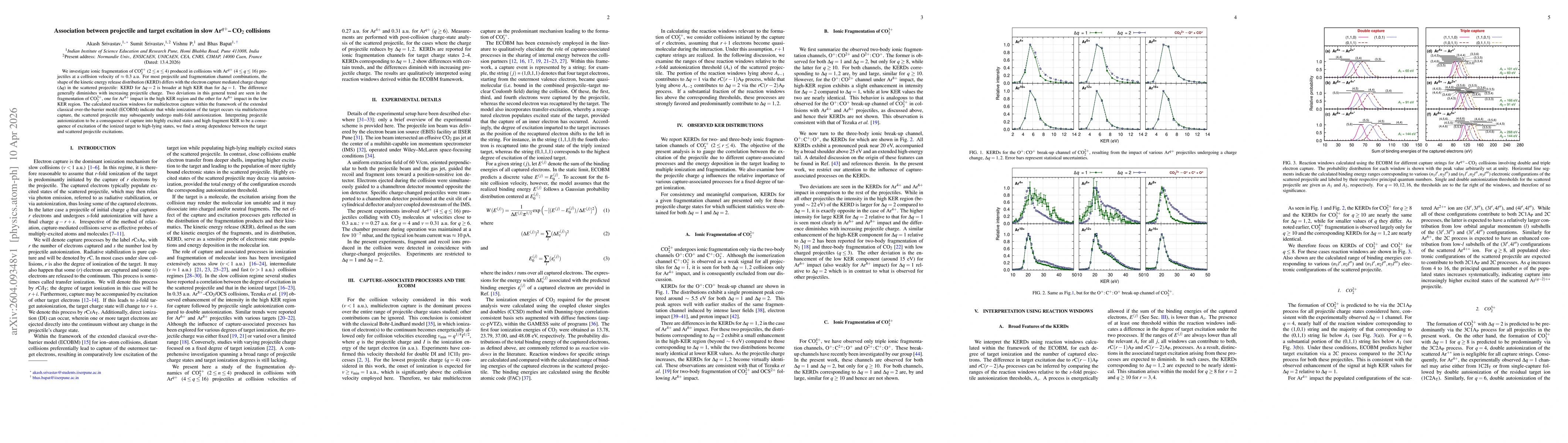 Thumbnail for Association between projectile and target excitation in slow Ar$^{q+}$-CO$_2$ collisions