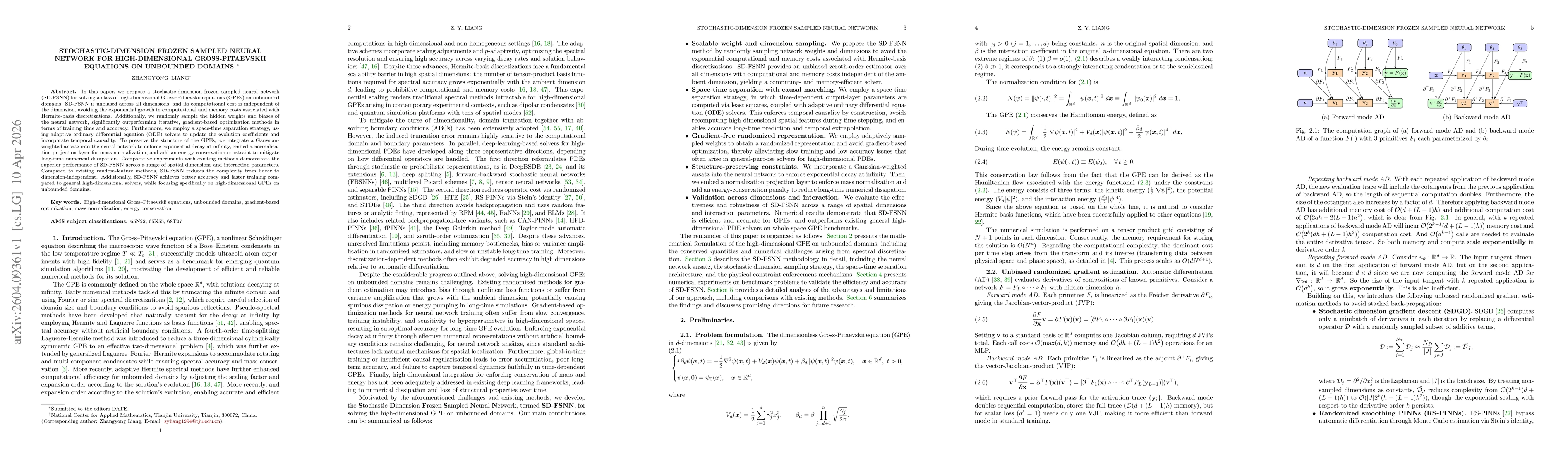 Thumbnail for Stochastic-Dimension Frozen Sampled Neural Network for High-Dimensional Gross-Pitaevskii Equations on Unbounded Domains