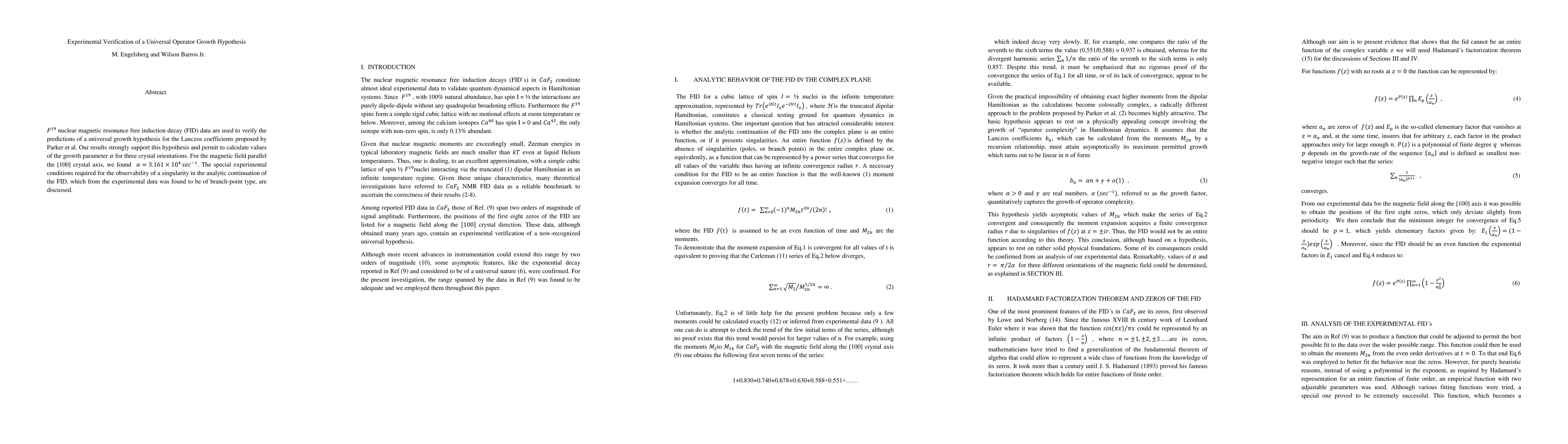 Thumbnail for Experimental Verification of a Universal Operator Growth Hypothesis