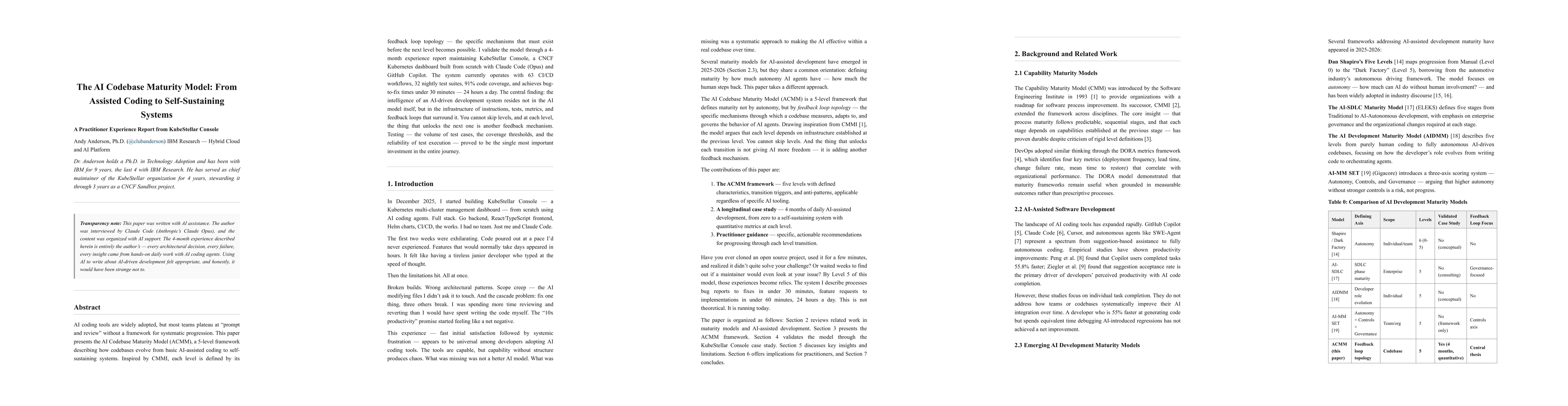 Thumbnail for The AI Codebase Maturity Model: From Assisted Coding to Self-Sustaining Systems