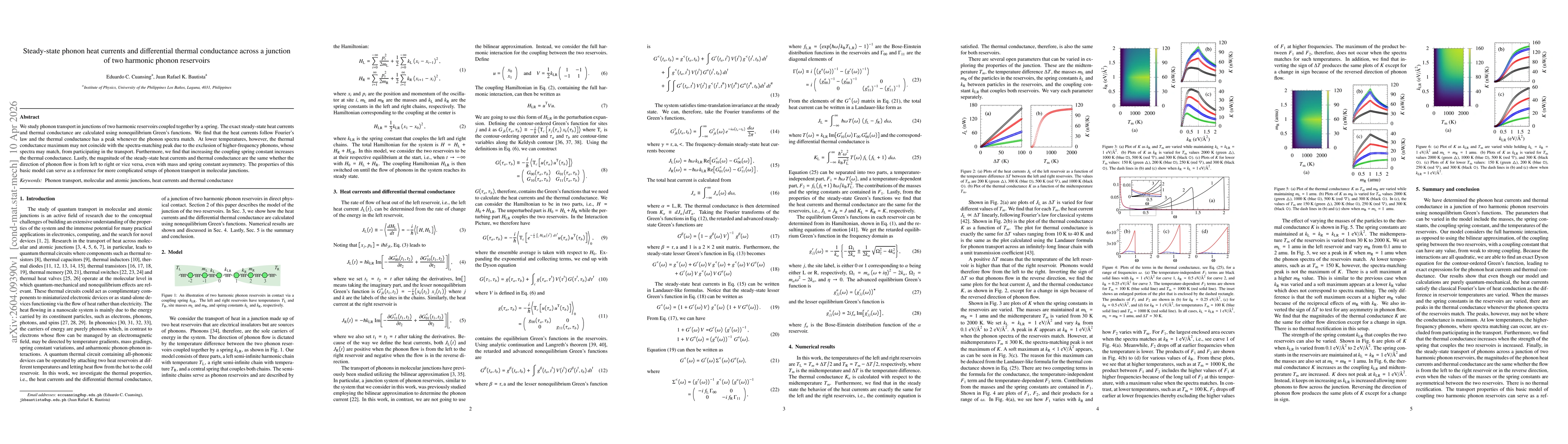 Thumbnail for Steady-state phonon heat currents and differential thermal conductance across a junction of two harmonic phonon reservoirs