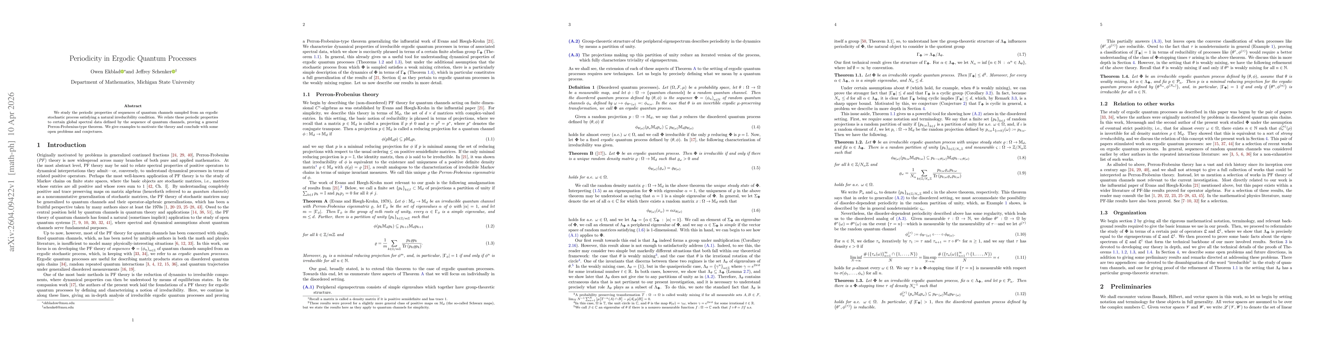 Thumbnail for Periodicity in Ergodic Quantum Processes