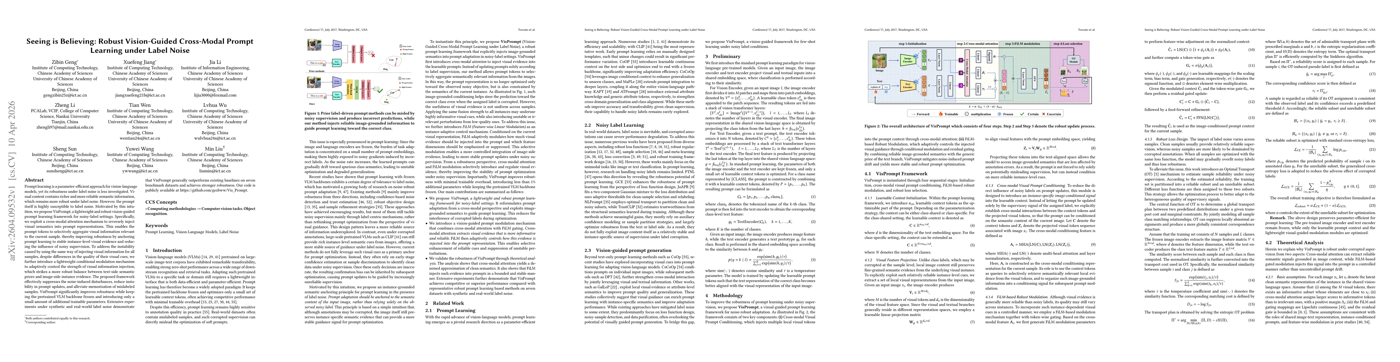 Thumbnail for Seeing is Believing: Robust Vision-Guided Cross-Modal Prompt Learning under Label Noise
