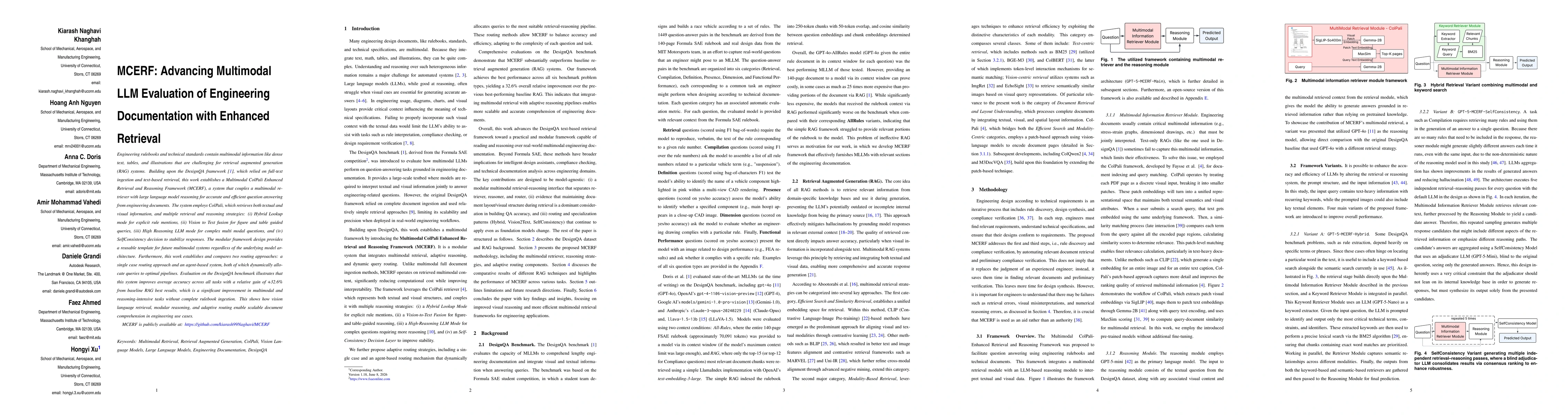 Thumbnail for MCERF: Advancing Multimodal LLM Evaluation of Engineering Documentation with Enhanced Retrieval