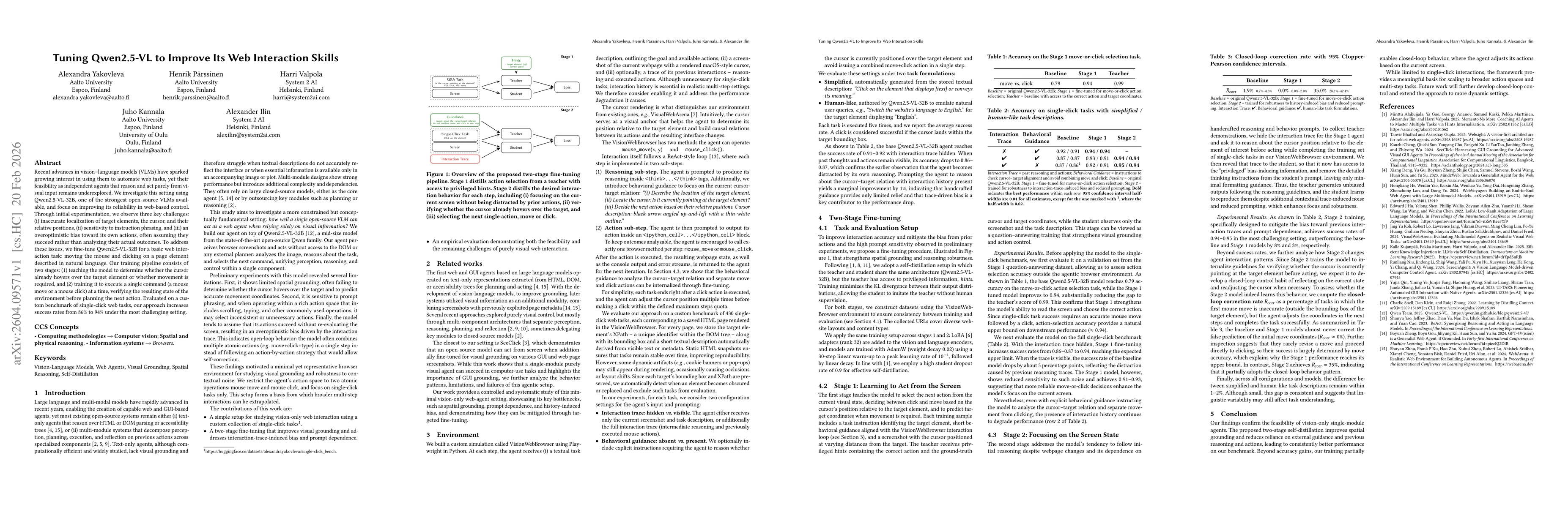 Thumbnail for Tuning Qwen2.5-VL to Improve Its Web Interaction Skills