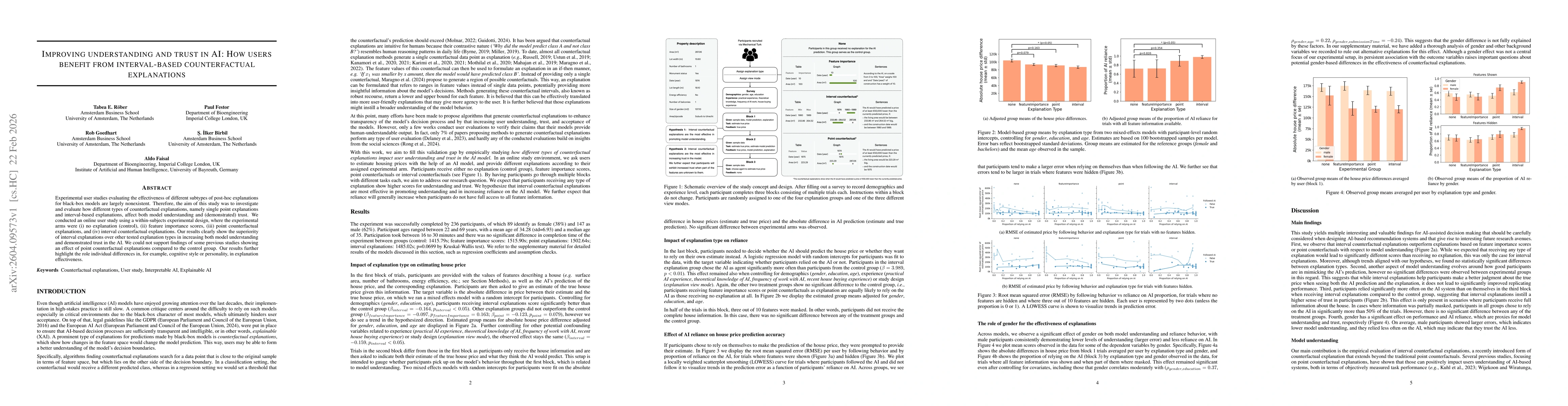 Thumbnail for Improving understanding and trust in AI: How users benefit from interval-based counterfactual explanations