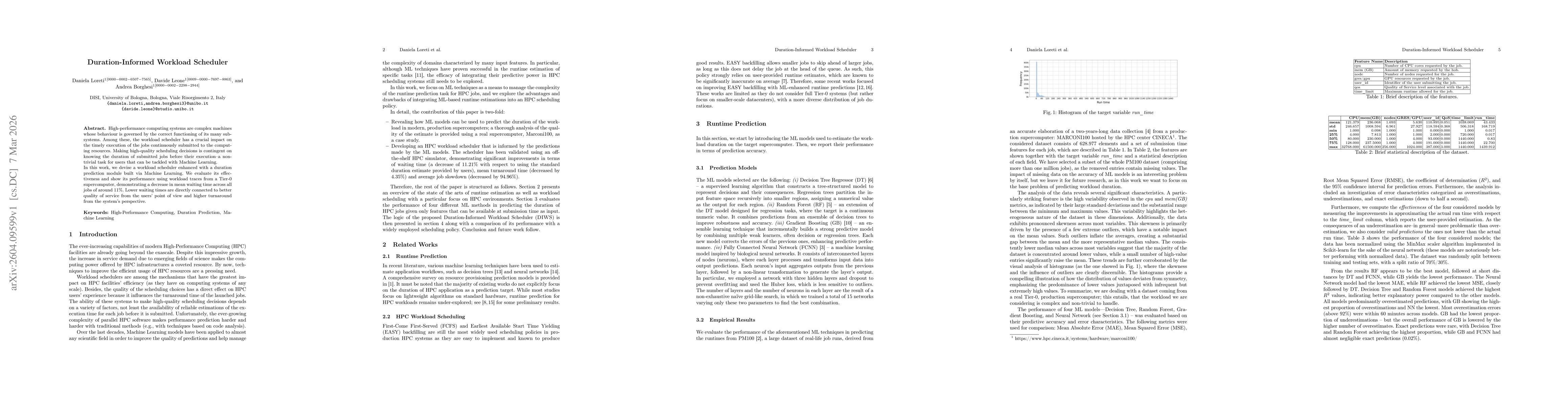Thumbnail for Duration-Informed Workload Scheduler