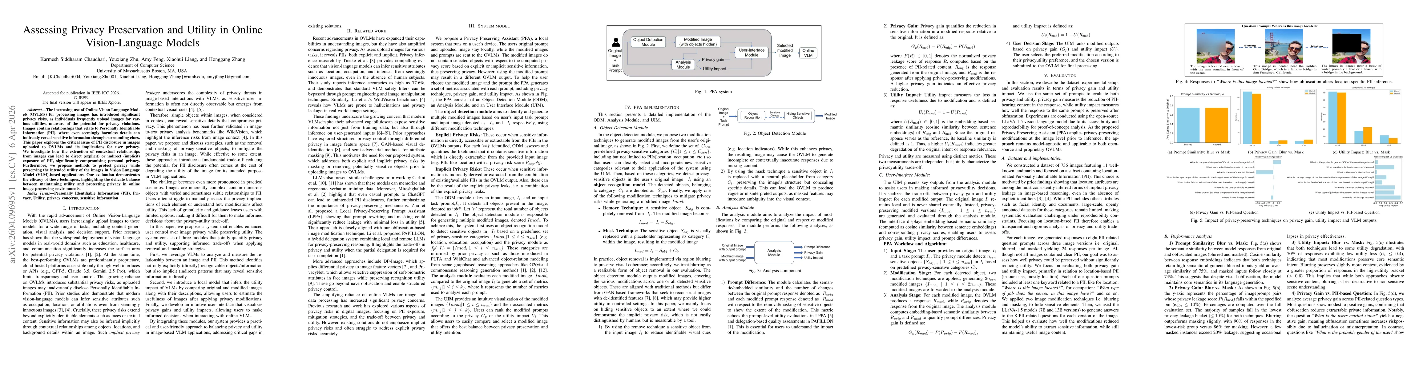 Thumbnail for Assessing Privacy Preservation and Utility in Online Vision-Language Models