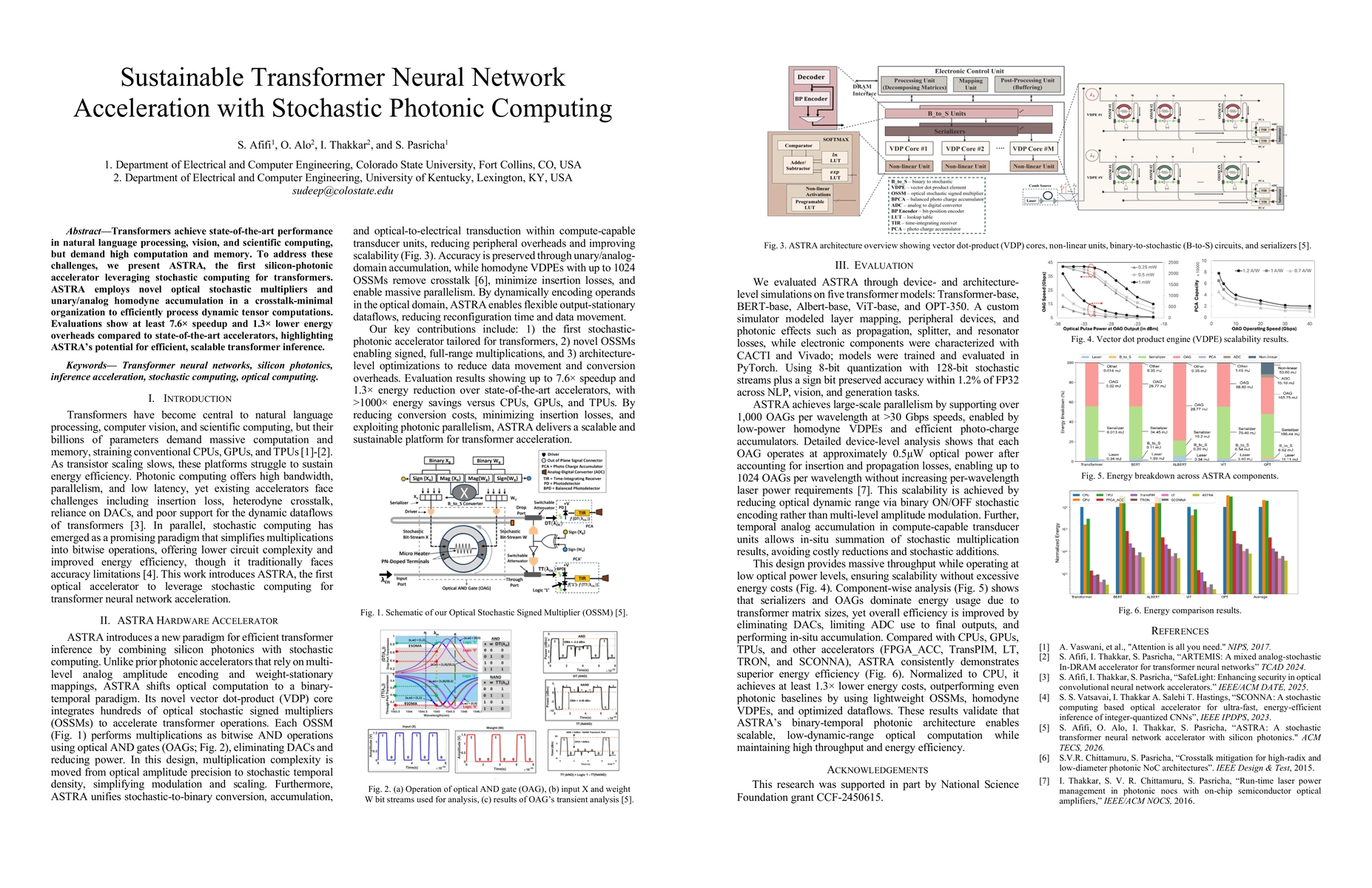 Thumbnail for Sustainable Transformer Neural Network Acceleration with Stochastic Photonic Computing