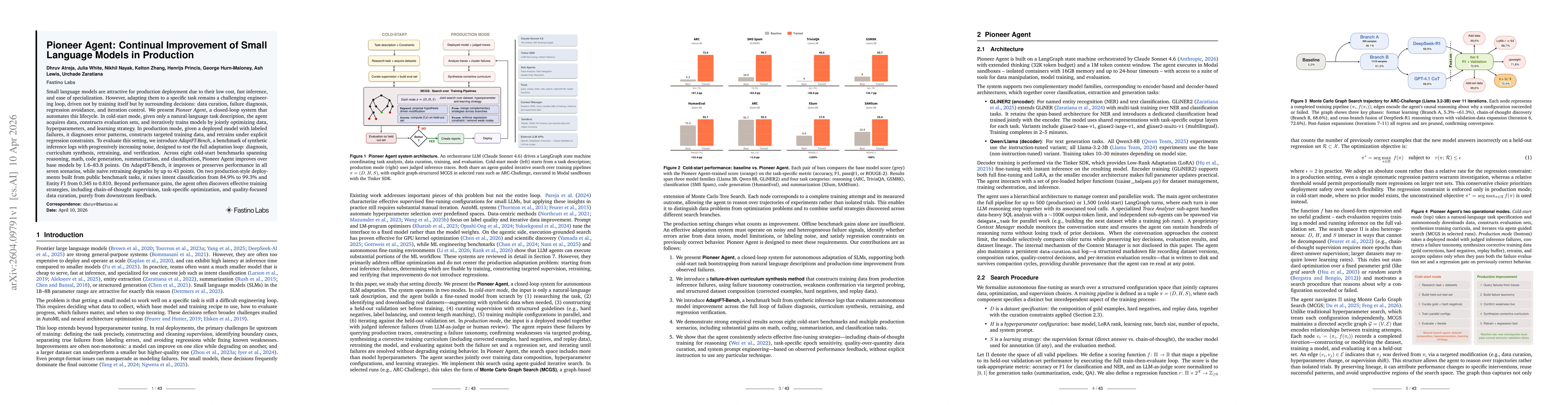 Thumbnail for Pioneer Agent: Continual Improvement of Small Language Models in Production