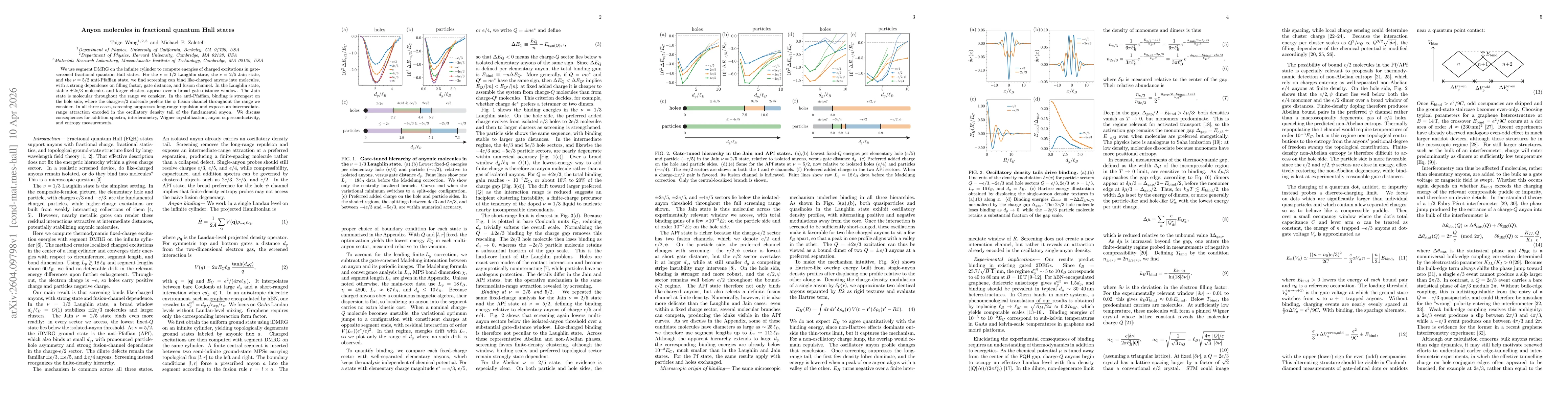 Thumbnail for Anyon molecules in fractional quantum Hall states