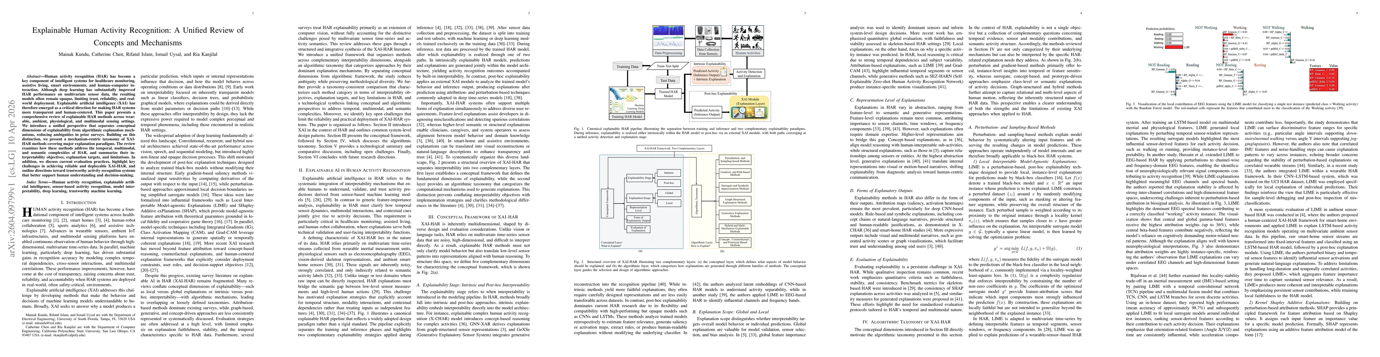 Thumbnail for Explainable Human Activity Recognition: A Unified Review of Concepts and Mechanisms