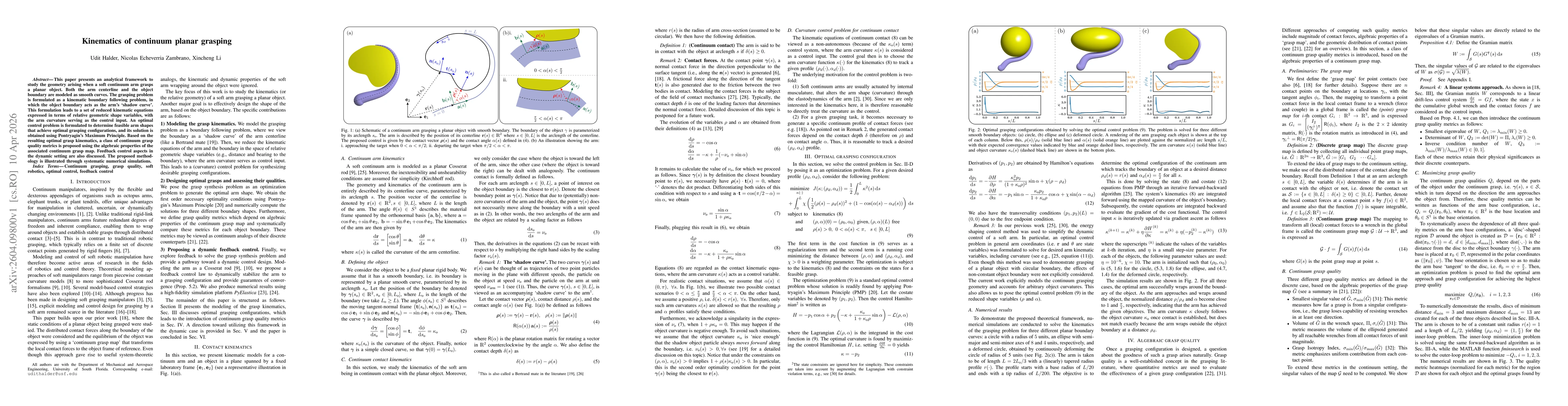 Thumbnail for Kinematics of continuum planar grasping