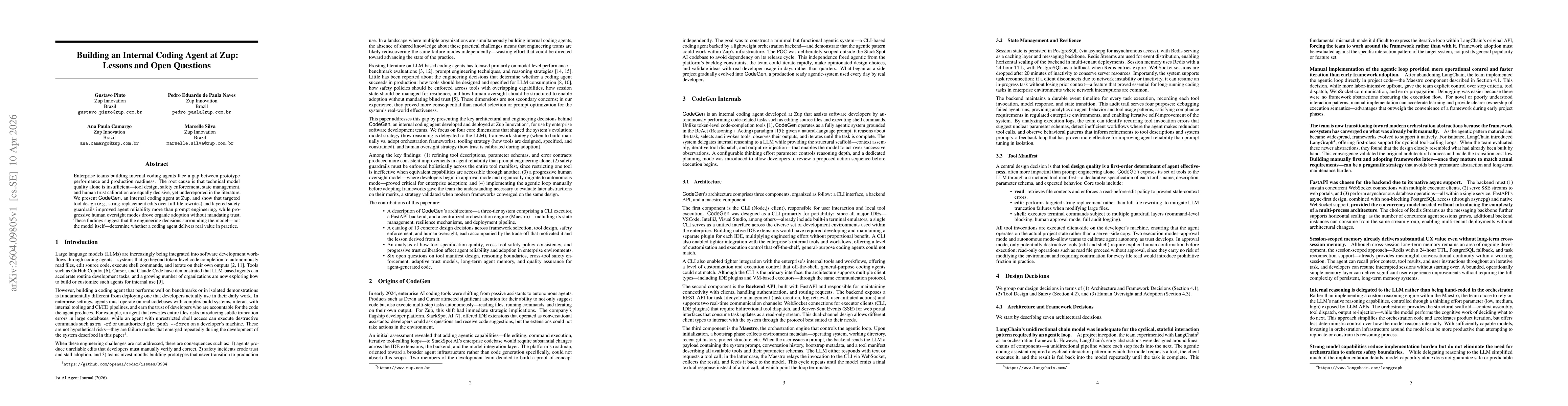 Thumbnail for Building an Internal Coding Agent at Zup: Lessons and Open Questions