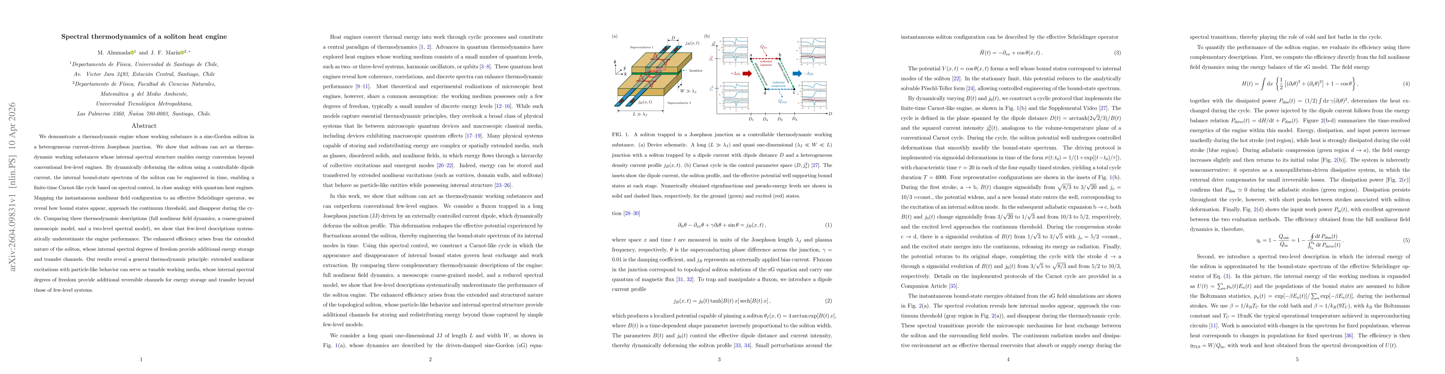 Thumbnail for Spectral thermodynamics of a soliton heat engine