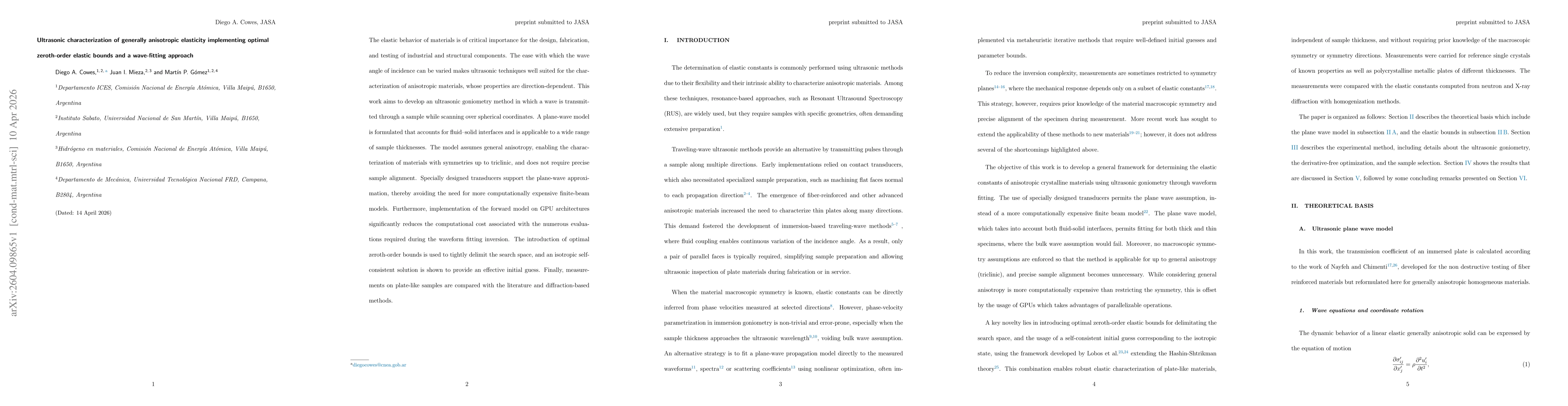 Thumbnail for Ultrasonic characterization of generally anisotropic elasticity implementing optimal zeroth-order elastic bounds and a wave-fitting approach
